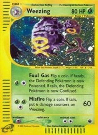 Weezing (32) - 32/165 [Expedition] Reverse Holofoil