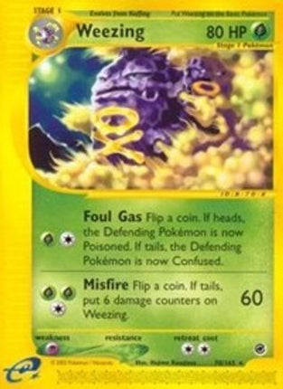 Weezing (70) - 70/165 [Expedition] Reverse Holofoil