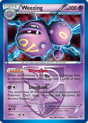 Weezing (Team Plasma) - 58/108 [Plasma Storm] Reverse Holofoil