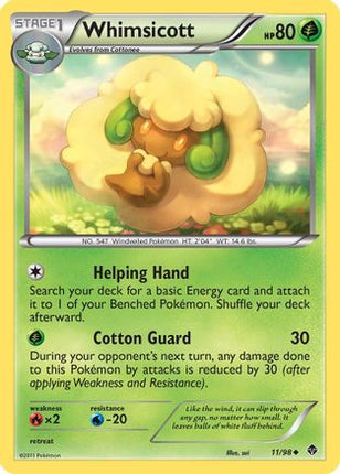 Whimsicott (11) - 11/98 [Emerging Powers] Reverse Holofoil