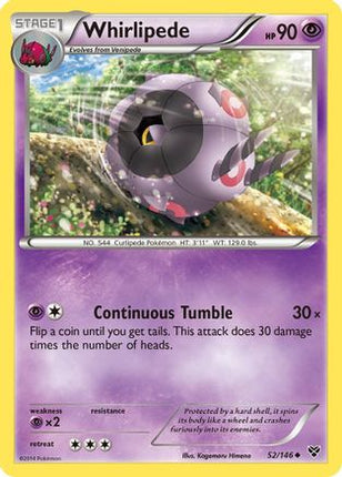Whirlipede - 52/106 [XY Base Set] Reverse Holofoil