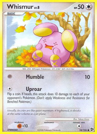 Whismur - 94/106 [Great Encounters] Reverse Holofoil