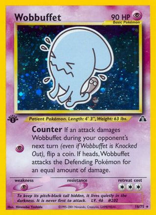 Wobbuffet (16) - 16/75 [Neo Discovery] Unlimited Holofoil