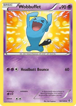 Wobbuffet - 58/149 [Boundaries Crossed] Reverse Holofoil