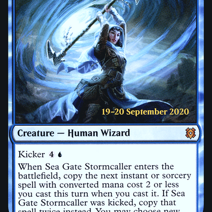 Sea Gate Stormcaller [Zendikar Rising Promos] Prerelease Foil