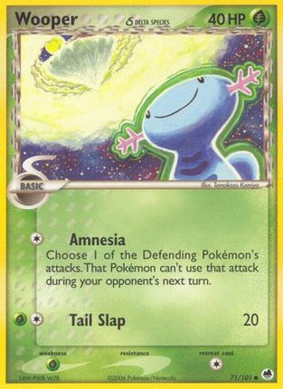 Wooper (Delta Species) - 71/106 [Dragon Frontiers] Reverse Holofoil