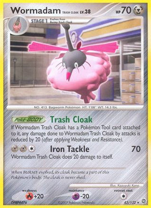 Wormadam Trash Cloak - 43/132 [Secret Wonders] Reverse Holofoil
