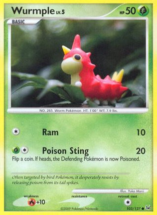 Wurmple - 103/106 [Platinum] Reverse Holofoil