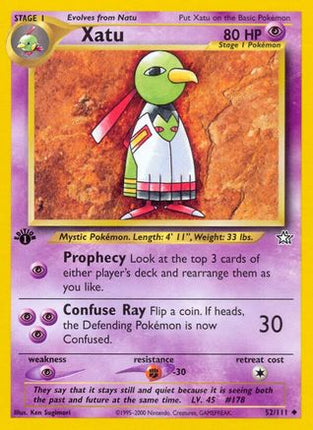 Xatu - 52/111 [Neo Genesis] 1st Edition