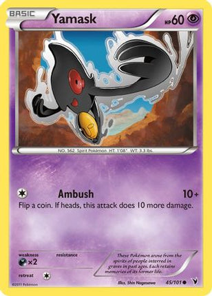 Yamask (45) - 45/101 [Noble Victories] Reverse Holofoil