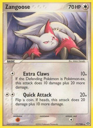 Zangoose - 21/106 [Emerald] Reverse Holofoil