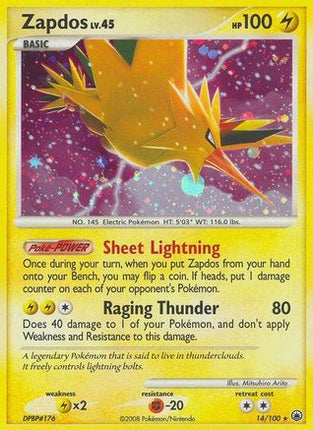 Zapdos - 14/106 [Majestic Dawn] Reverse Holofoil