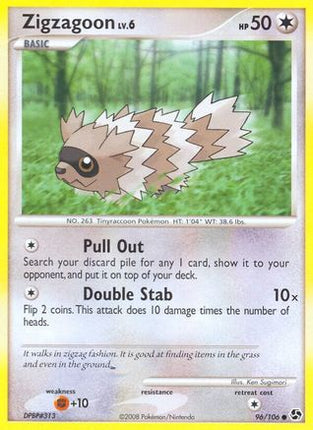 Zigzagoon - 96/106 [Great Encounters] Reverse Holofoil