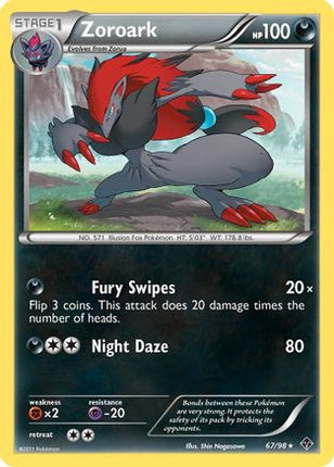 Zoroark - 67/98 [Emerging Powers] Reverse Holofoil