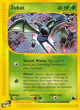 Zubat (117) - 117/144 [Skyridge] Reverse Holofoil