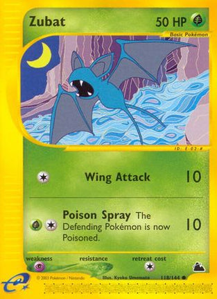 Zubat (118) - 118/144 [Skyridge] Reverse Holofoil