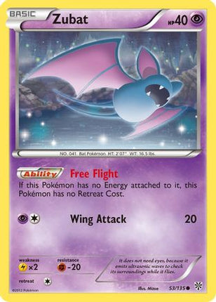 Zubat (53) - 53/108 [Plasma Storm] Reverse Holofoil