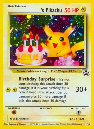 ______'s Pikachu - 24/null [WoTC Promo] Holofoil