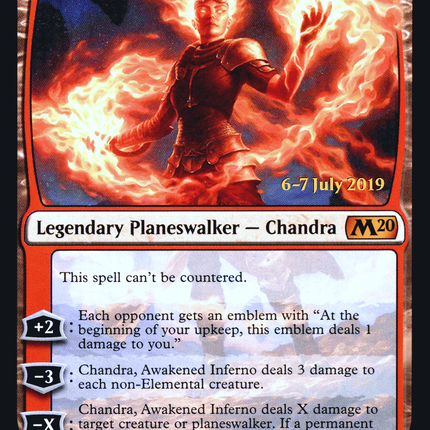 Chandra, Awakened Inferno [Core Set 2020 Promos] Prerelease Foil