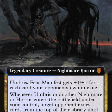 Umbris, Fear Manifest (Extended Art) [Crimson Vow Commander]