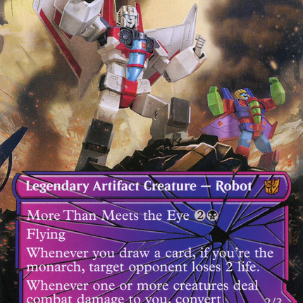 Starscream, Power Hungry // Starscream, Seeker Leader (Borderless) [Transformers]