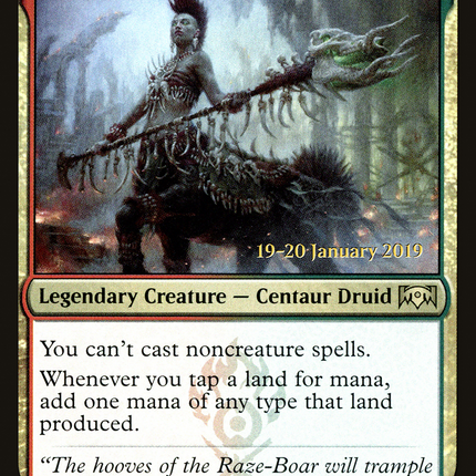 Nikya of the Old Ways [Ravnica Allegiance Promos] Prerelease Foil