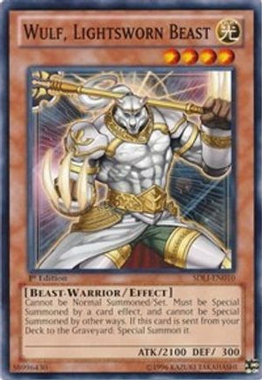 Wulf, Lightsworn Beast (Common / Short Print) [SDLI-EN010] Structure Deck: Realm of Light 1st Edition