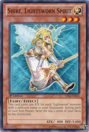 Shire, Lightsworn Spirit (Common / Short Print) [SDLI-EN014] Structure Deck: Realm of Light 1st Edition