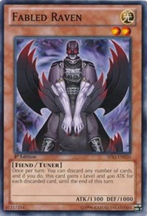Fabled Raven (Common / Short Print) [SDLI-EN020] Structure Deck: Realm of Light 1st Edition