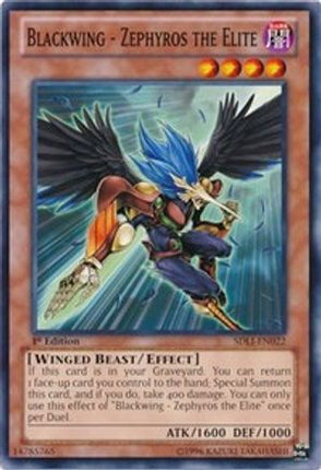 Blackwing - Zephyros the Elite (Common / Short Print) [SDLI-EN022] Structure Deck: Realm of Light 1st Edition