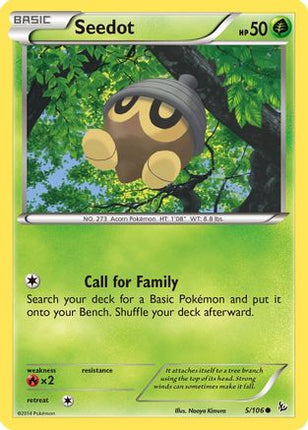 Seedot - 5/106 [XY - Flashfire] Reverse Holofoil