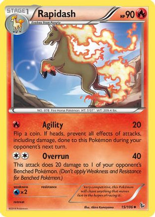 Rapidash - 15/106 [XY - Flashfire] Reverse Holofoil