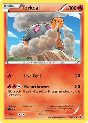 Torkoal - 16/106 [XY - Flashfire] Reverse Holofoil