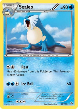 Sealeo - 25/106 [XY - Flashfire] Reverse Holofoil