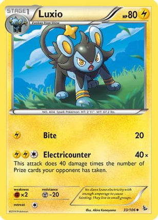 Luxio - 33/106 [XY - Flashfire] Reverse Holofoil