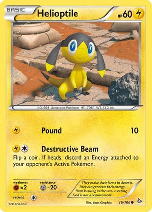 Helioptile - 36/106 [XY - Flashfire] Reverse Holofoil