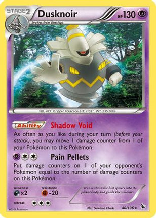 Dusknoir - 40/106 [XY - Flashfire] Holofoil