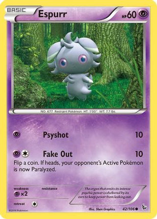 Espurr - 42/106 [XY - Flashfire] Reverse Holofoil