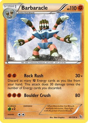 Barbaracle - 49/106 [XY - Flashfire] Reverse Holofoil