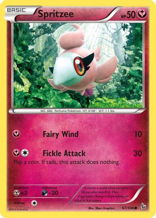 Spritzee - 67/106 [XY - Flashfire] Reverse Holofoil
