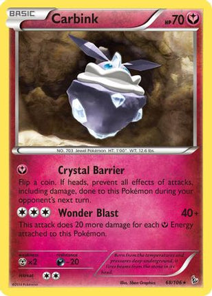 Carbink - 68/106 [XY - Flashfire] Reverse Holofoil