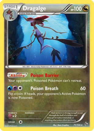 Dragalge - 71/106 [XY - Flashfire] Reverse Holofoil