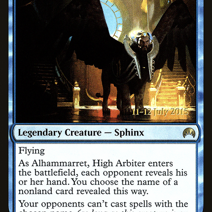 Alhammarret, High Arbiter [Magic Origins Promos] Prerelease Foil