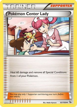 Pokemon Center Lady - 93/106 [XY - Flashfire] Reverse Holofoil