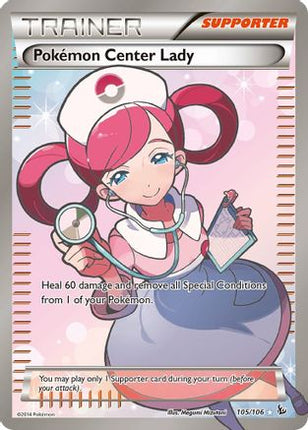 Pokemon Center Lady (105 Full Art) - 105/106 [XY - Flashfire] Holofoil