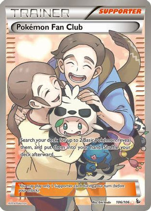 Pokemon Fan Club (106 Full Art) - 106/106 [XY - Flashfire] Holofoil