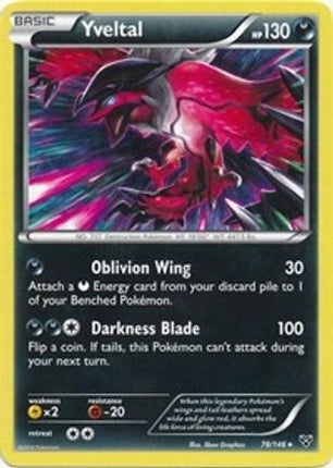 Yveltal - 78/146 (Cracked Ice Holo) [Deck Exclusives] Holofoil