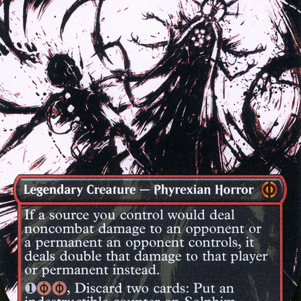 Solphim, Mayhem Dominus (Showcase) (Borderless) [Phyrexia: All Will Be One]