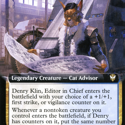 Denry Klin, Editor in Chief (Extended Art) [New Capenna Commander]