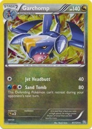 Garchomp - 91/124 (Cracked Ice Holo) [Deck Exclusives] Holofoil